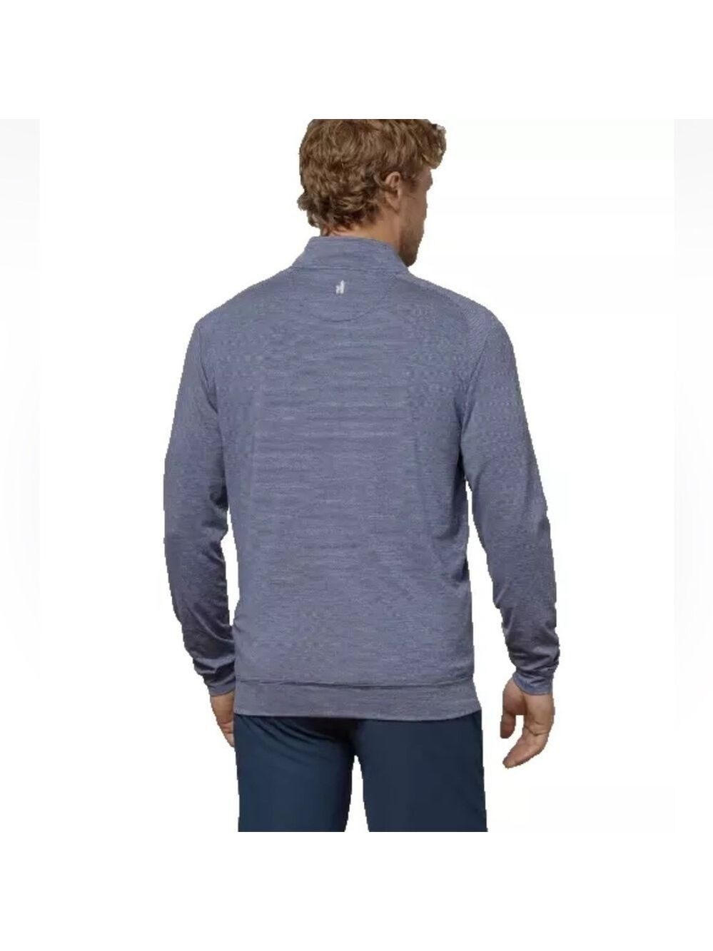 Johnnie-O Vaughn Striped PREP-Formance 1/4 Zip Pullover Mens S in Twilight Blue - Picture 2 of 10